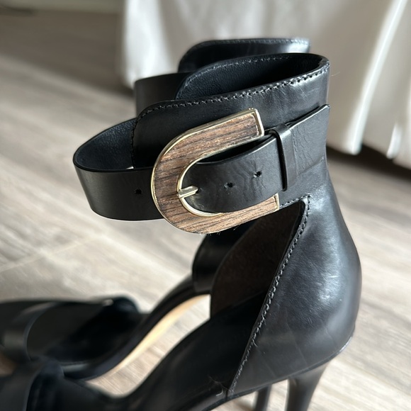 Sigerson Morrison Black Leather Sandals size 6.5 main image 2